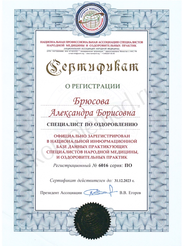 Александра Брюсова